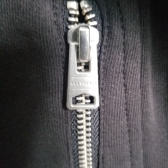 All Saints jacket kit biker sweat black sz 0 - Picture 3 of 6